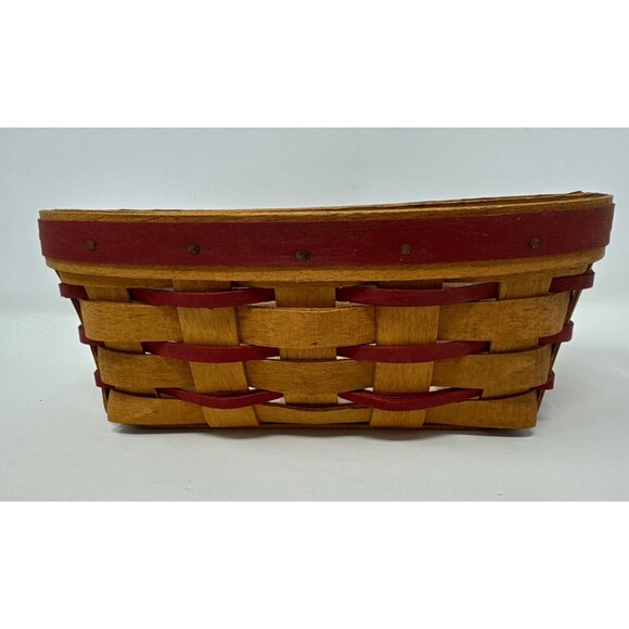 Longaberger 1994 Sweetheart Be Mine Basket, Liner, Protector Combo 18601 - Picture 7 of 12